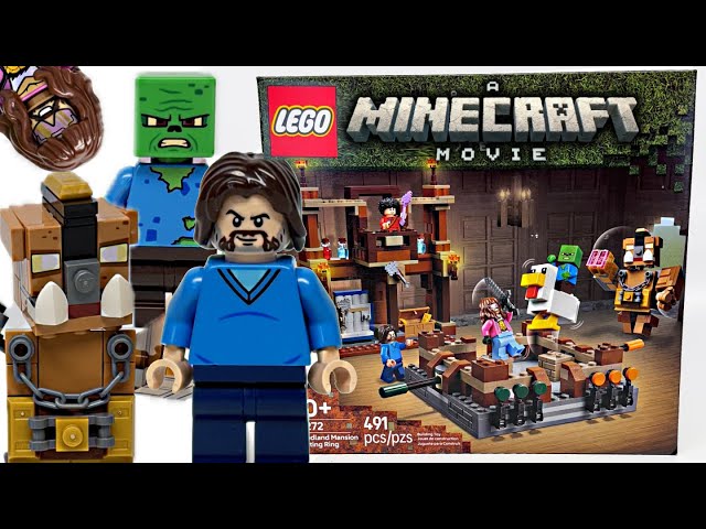 LEGO Minecraft MOVIE Review! Woodland Mansion Fighting Ring!