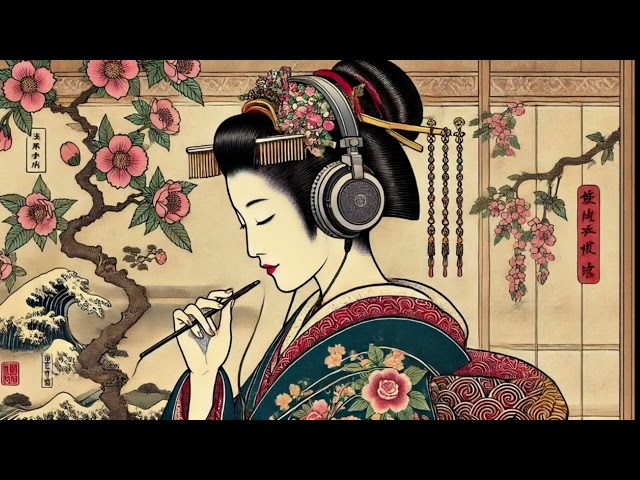 【The Beauty of Japan】Ukiyo-e & Traditional Instruments | Peaceful Relaxing Music BGM