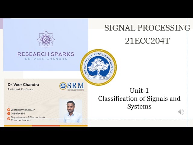 SIGNAL PROCESSING_Unit-1