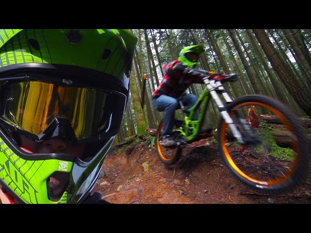 Downhill Freeride Forest -- Winter Shredding