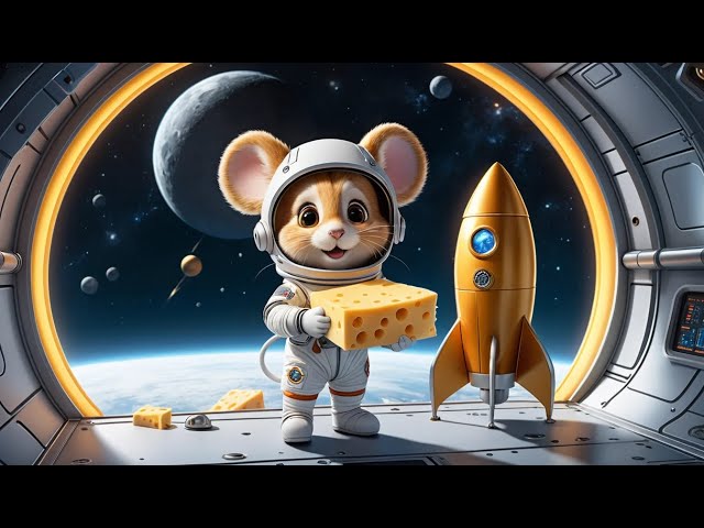 The Moon Mouse and His Cheese Rocket | Fun Nursery Rhyme for Kids | Sing-Along Song