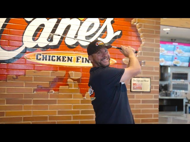 Pro Golfer Michael Block Picks up a Shift in the Raising Cane's Drive Thru