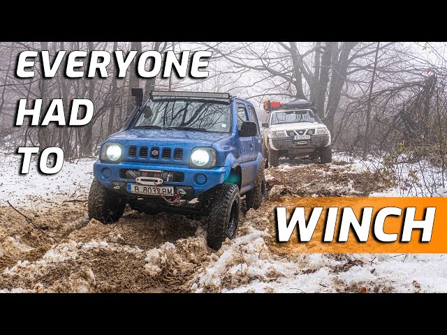 Suzuki Jimny VS Nissan Patrol Y61 4x4 Off Road Into The Snow