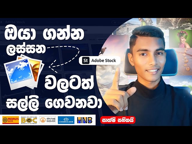 Making Money With Adobe Stock || Easy Income With Adobe Stock || Sinhala Tutorial