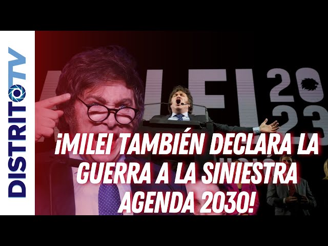 🔴¡MILEI también declara la guerra a la siniestra AGENDA 2030  y al DICTADOR SÁNCHEZ!🔴