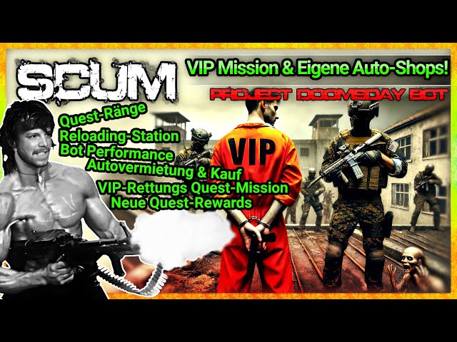 SCUM 🔥 Server Multi-Tool: New VIP Quest Mission, Quest Ranks & Car Sales! 🚀 BOT update explanation