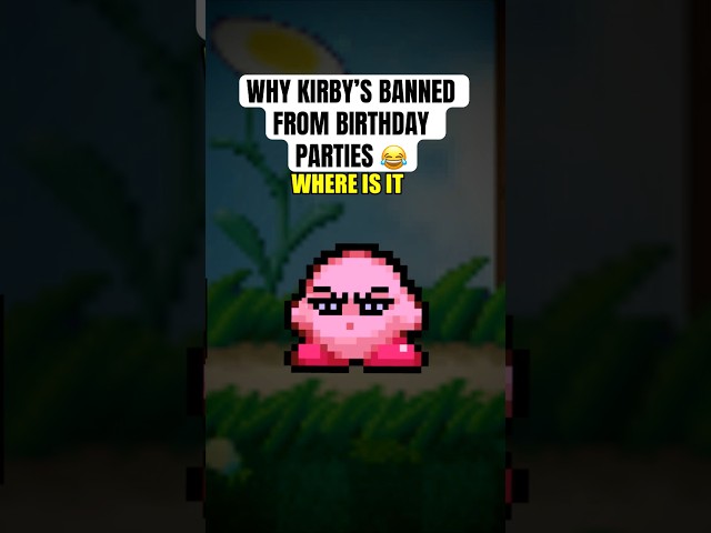 Why Kirby’s banned from birthday parties 😂 #kirby #nintendo #shorts