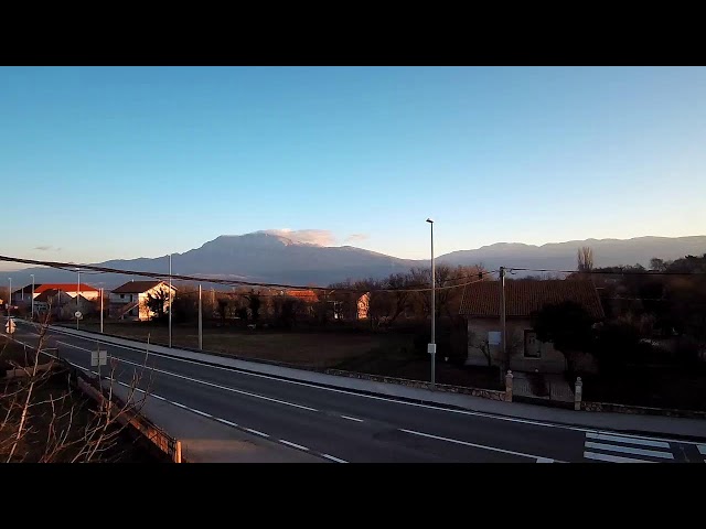 Kijevo, Croatia - Live panorama view on mountain Dinara