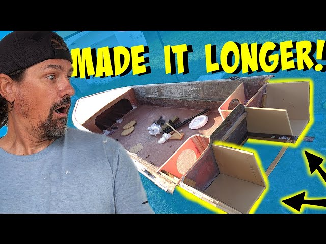 Adding Float Pods to the Tiny Boat - Building My Dream Boat From an OLD JON BOAT