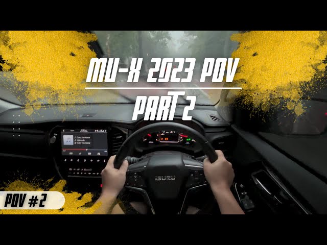 Driver POV 🚗 Isuzu MU-X 2023 RWD ASMR [PART 2] | Rainy Weather (NO TALK NO MUSIC) #autoasmr_id