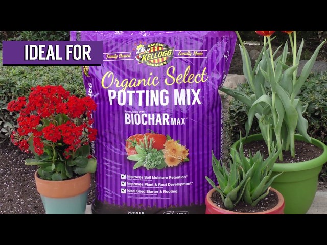 Kellogg Garden Organics Organic Select Potting Mix Formulated with BiocharMax