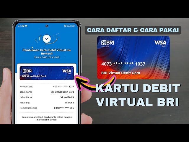 Cara daftar Kartu Debit Virtual di BRImo & cara bayar pakai Kartu Debit Virtual BRI