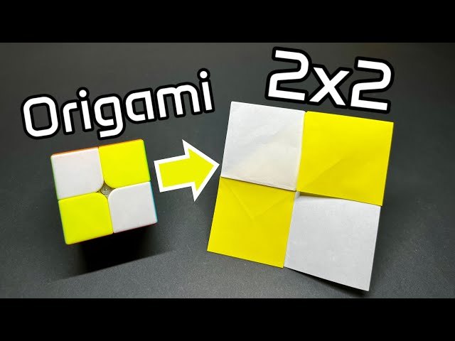 Easy Origami 2x2 Checker Pattern! + Iso-Area version.