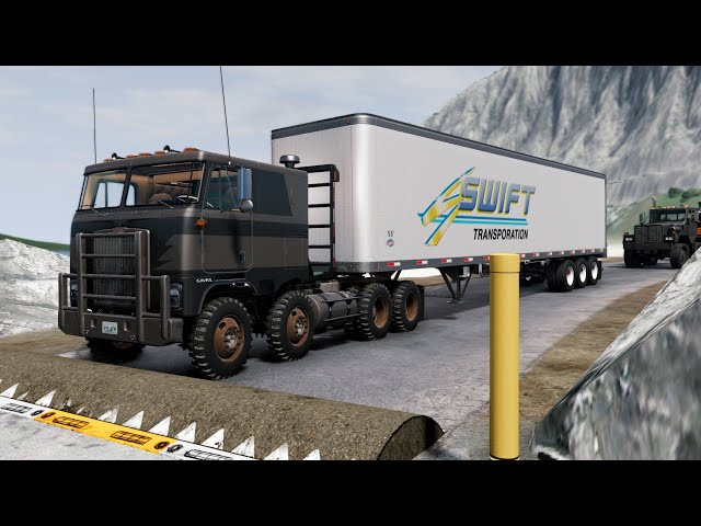 Trucks vs Speed Bumps #83 | BeamNG Drive |🤜 Truck &Too