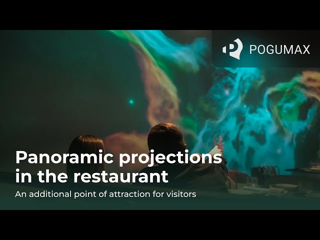 Panoramic projections in the restaurant