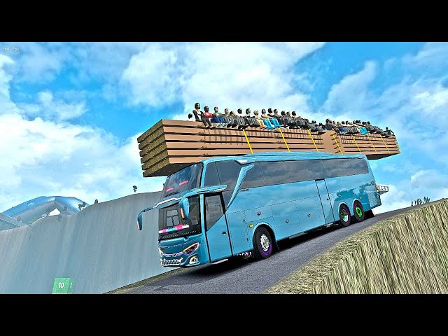 Patient bus driver on extreme mountain roads -  Euro Truck Simulator 2