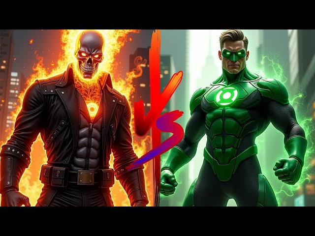 Ghost Rider Takes on Green Lantern in EPIC Hero Showdown!