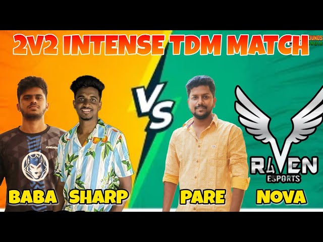 RavenSharp x PareGaming 2v2 Intense TDM MATCH | Dont miss End😱 | IN VAADHIYAAR RAVEN 4TH ANNIVERSARY