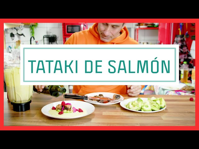 TATAKI DE SALMÓN Y AJOBLANCO THAI  by Carlos Ramos