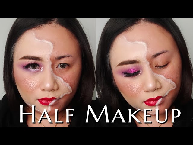 Half Makeup Tutorial || Makeup Setengah Muka