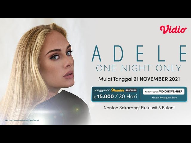 Adele: One Night Only * TV Special * Aired on CBS (Nov 14, 2021) 2160p UHDTV UltraHD 4K