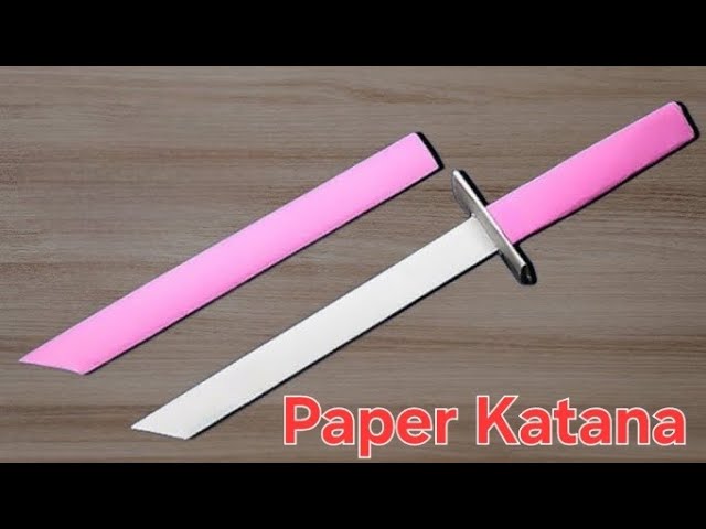 Diy paper craft Katana //Easy & beautiful paper katana //How to make paper craft katana // Katana