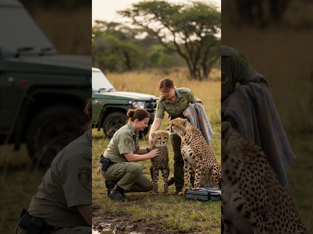 A Cheetah Cube Clings to Life After Being Saved from Drowning by Rescuers