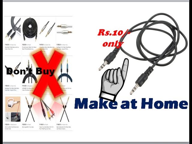 Make AUX Cable at Home, very Cheap and Easy