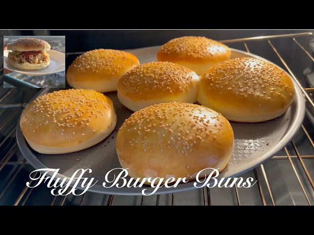 طرز تهیه نان برگر نرم و خوشمزه / Fluffy Burger Buns recipe