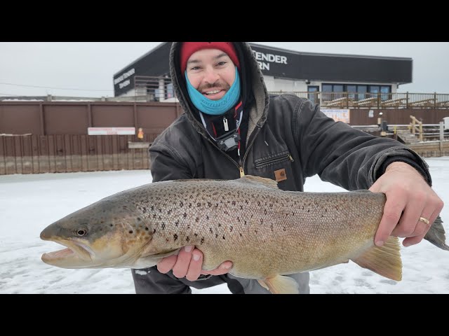 Ice Fishing - Brown Trout & Steelhead - Wisconsin - Lake Michigan