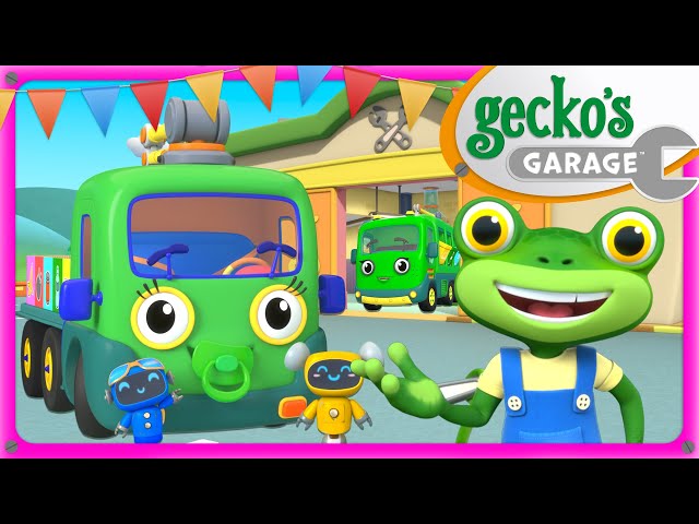 Baby Truck's Green Makeover | Gecko's Garage | Trucks For Children | Cartoons For Kids