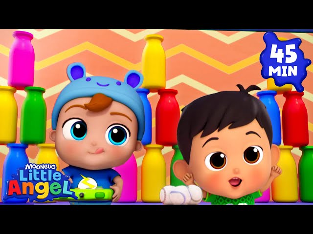 Baby John and Manny Compete in a Carnival Competition | Little Angel and Cocomelon Nursery Rhymes