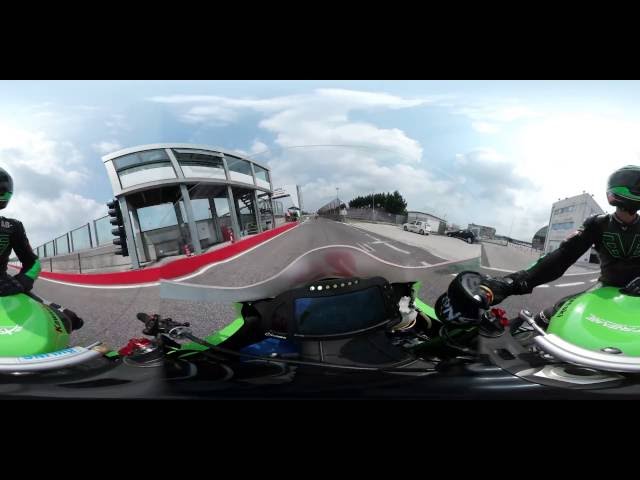 Kawasaki xtreme Motorcycle race in VR 360° - part 1