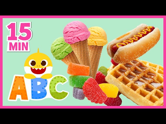 Learn ABC with Food | +Compilation | ABC for Kids | ABC Song | Baby Shark ABC for Children