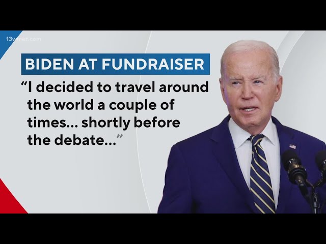 Biden: "I almost fell asleep on stage" The President blames international travel for poor debate per