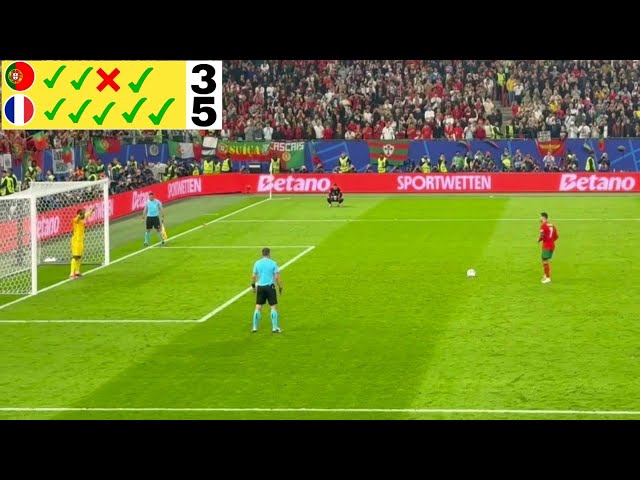 Portugal vs France (3-5) Full Penalty-Shootout! EURO 2024 Quarter-Final!