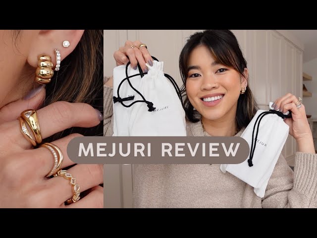 MEJURI JEWELRY HAUL, New Organic Dôme Thin Nesting Rings, Diamond Earrings, and lots more