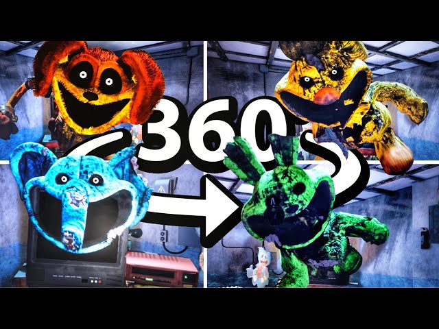 360° NOT So LITTLE Creatures! Nightmare Huggy Mods | Poppy Playtime