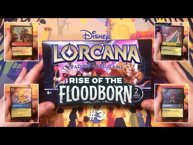 Disney Lorcana "Rise of the Floodborn" Booster Box Opening #3 NO COMMENTARY