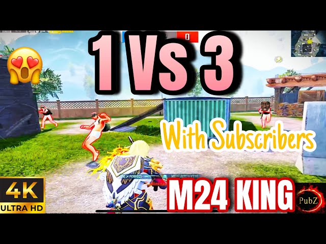 Pubg 1 Vs 3 INSANE fight 🔥with SUBSCRIBERS, #pubgmobile #gaming #pubgm