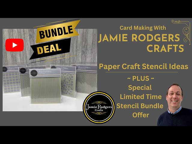 Stencil Craft Ideas With Jamie Rodgers Crafts 8 x 8” Craft Stencil Bundle Offer