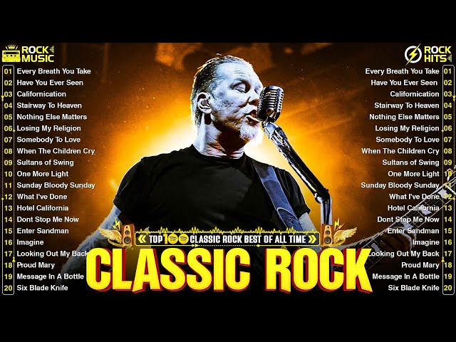 Led Zeppelin, Bon Jovi, ACDC, Nirvana, Aerosmith 🔥 Best Classic Rock Songs 70s 80s 90s Full Album