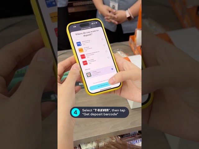 Deposit over-the-counter in #7Eleven stores #finance #banking #GoTymeBank