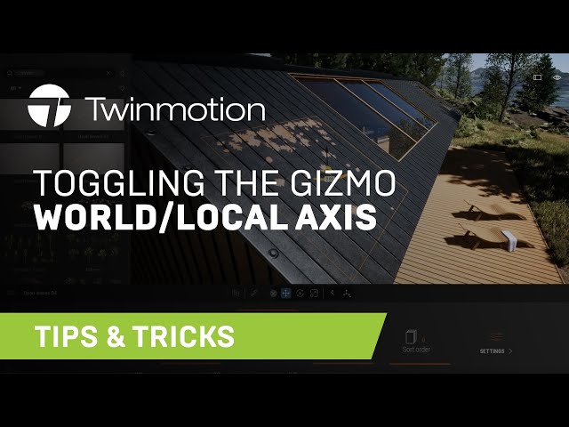 How to Toggle the Gizmo World/Local Axis | Twinmotion Tips & Ticks