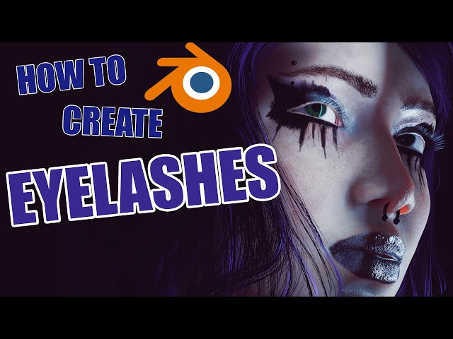 Blender Hair Cards Tutorial : How To Make Eyelashes