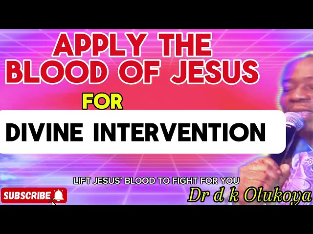 BLOOD of JESUS FIGHTs FOR ME (PRAY THIS WAY for VICTORY) by DR. D. K. OLUKOYA #drdkolukoya #mfm