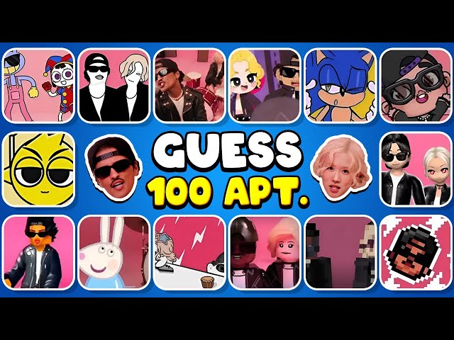 Guess 100 APT. Songs & Variants by Their Voice ~ ROSÉ & Bruno Mars - APT Song Covers 🎶 ULTIMATE QUIZ