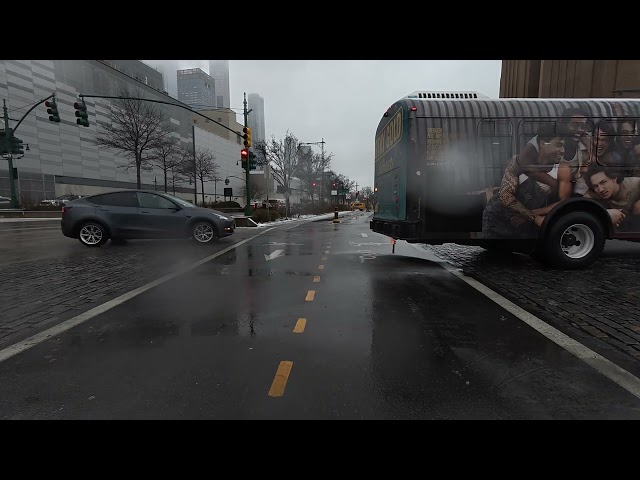 Slushy Ride along New York's Westside Highway - Feb 6, 2025