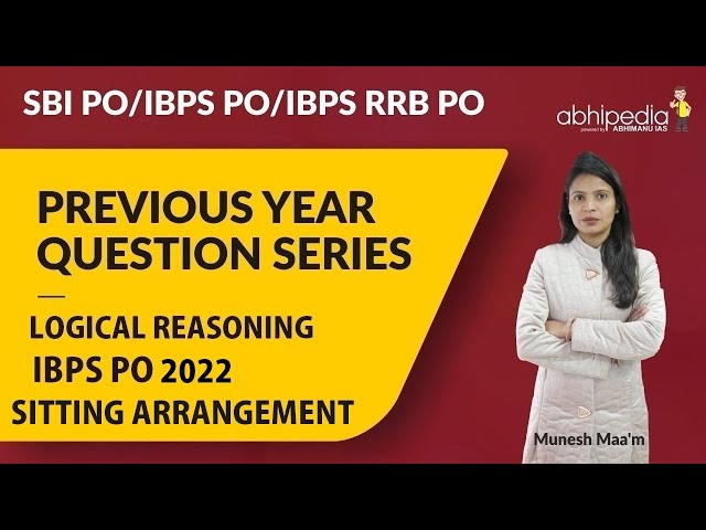 SBI PO| IBPS PO / RRB PO| Previous Year Question | Sitting Arrangement | IBPS PO 2020