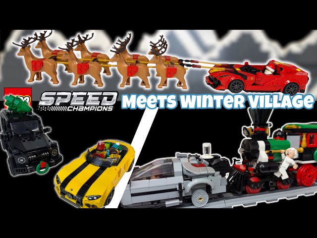 I Built Winter Scenes with LEGO Speed Champions